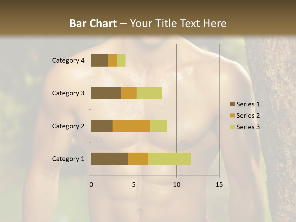 Strong Power Model PowerPoint Template