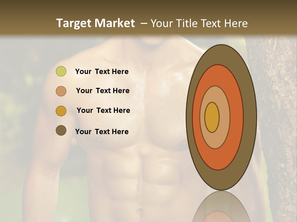 Strong Power Model PowerPoint Template