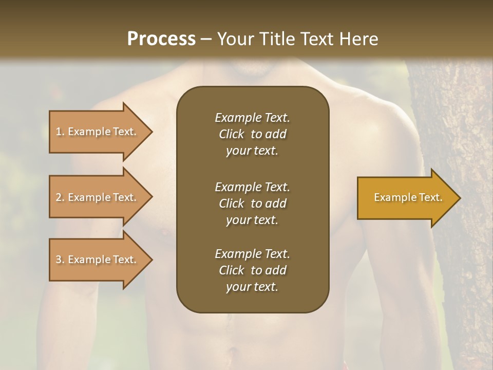 Strong Power Model PowerPoint Template