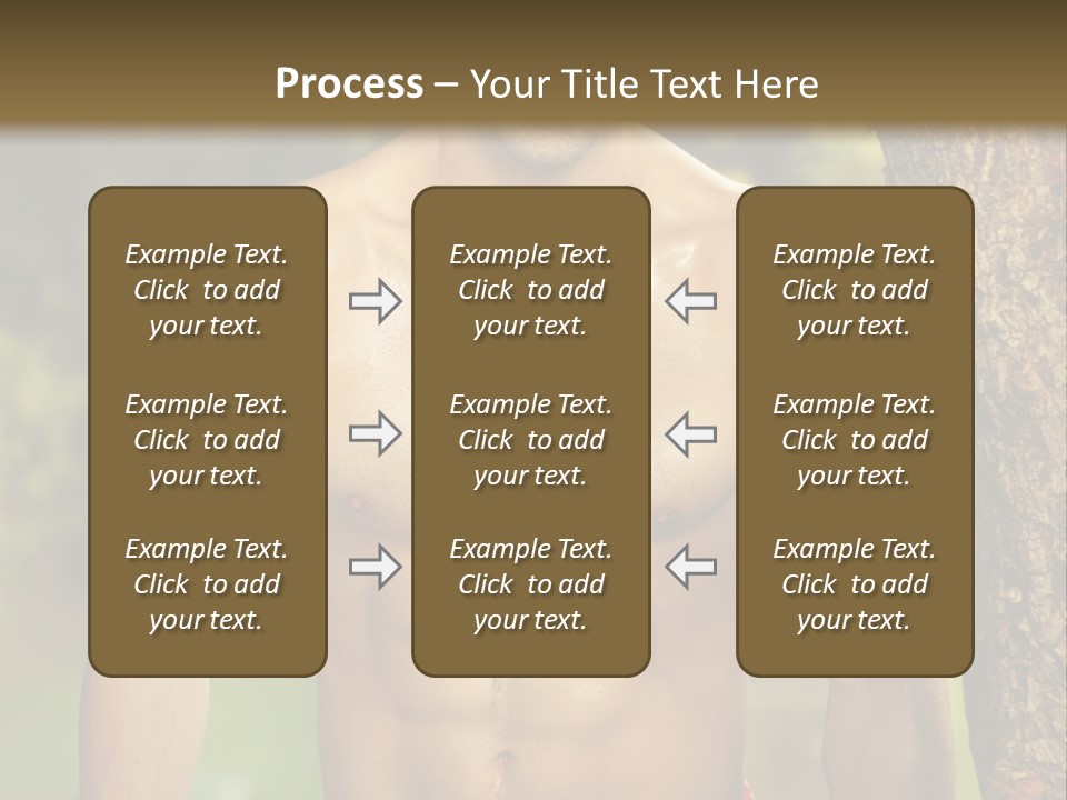Strong Power Model PowerPoint Template