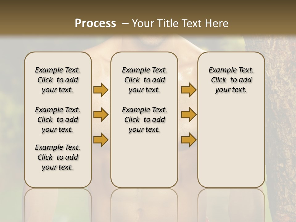 Strong Power Model PowerPoint Template