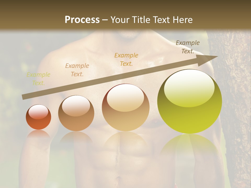Strong Power Model PowerPoint Template