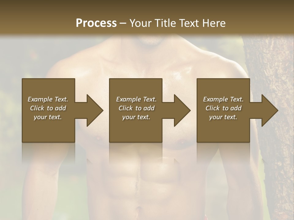 Strong Power Model PowerPoint Template