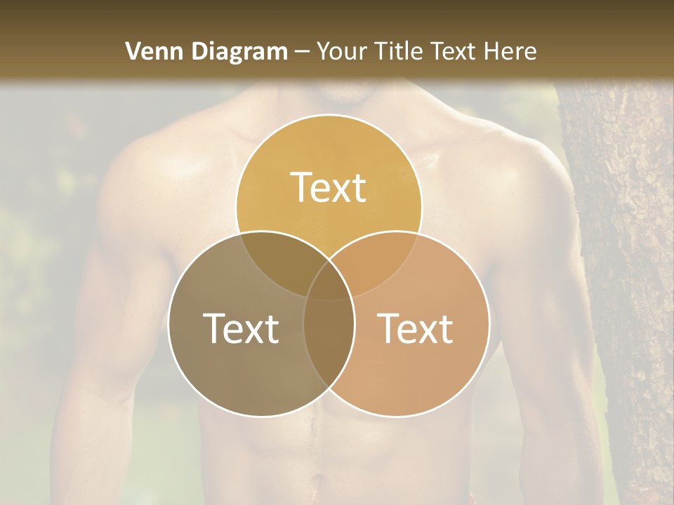 Strong Power Model PowerPoint Template