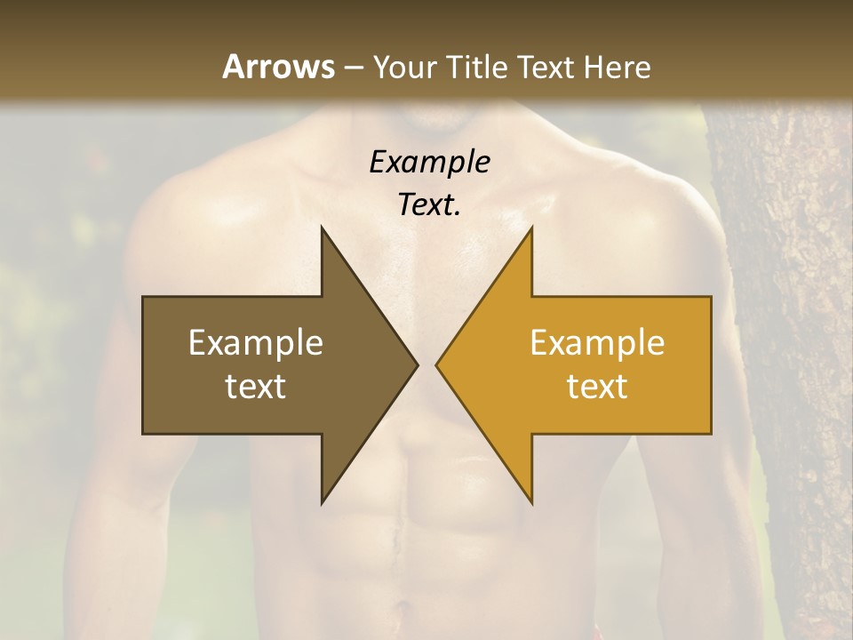 Strong Power Model PowerPoint Template