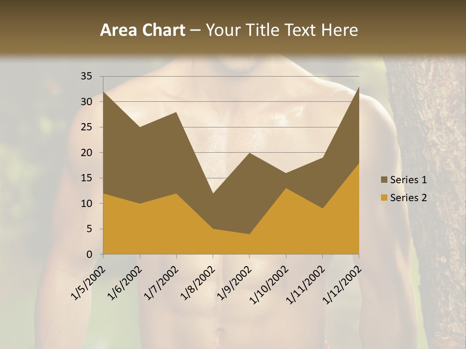 Strong Power Model PowerPoint Template