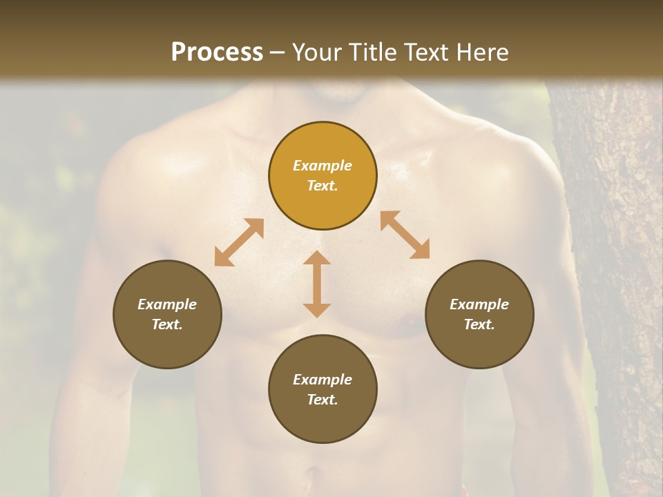 Strong Power Model PowerPoint Template