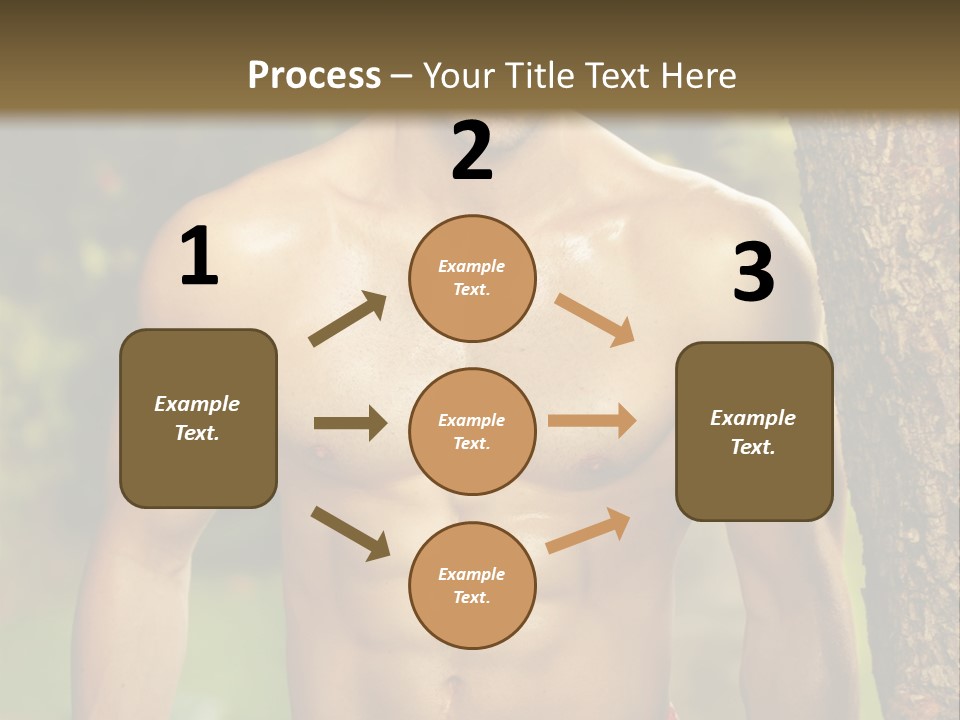 Strong Power Model PowerPoint Template