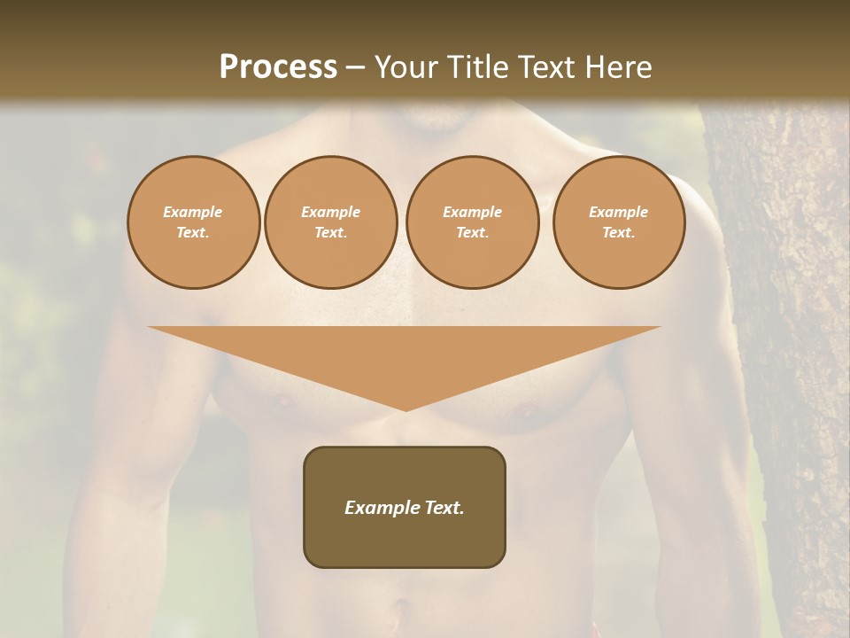 Strong Power Model PowerPoint Template