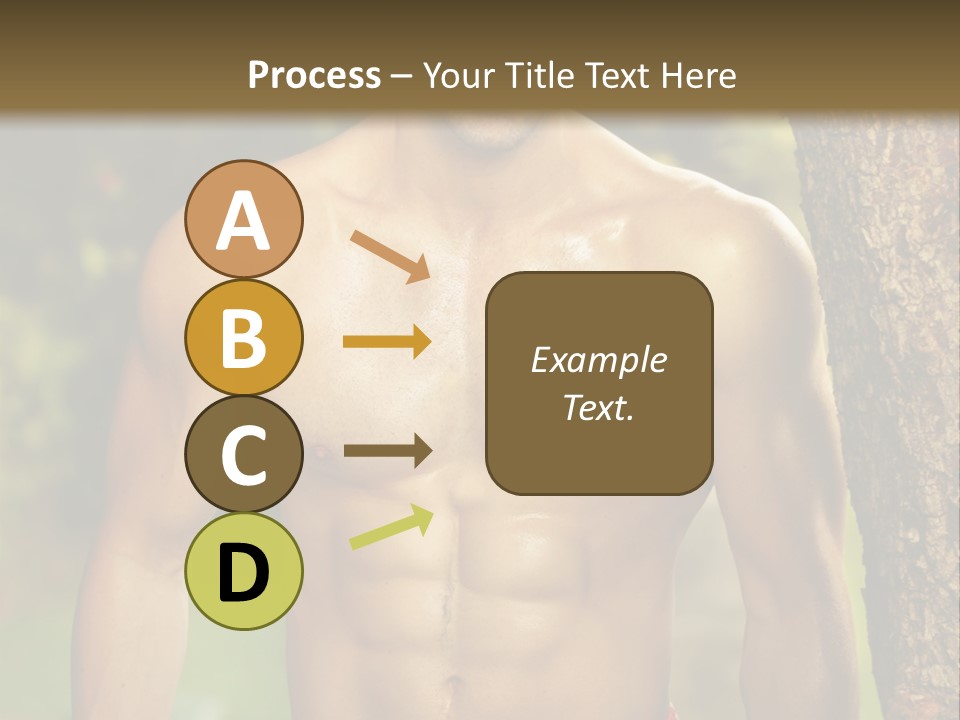 Strong Power Model PowerPoint Template