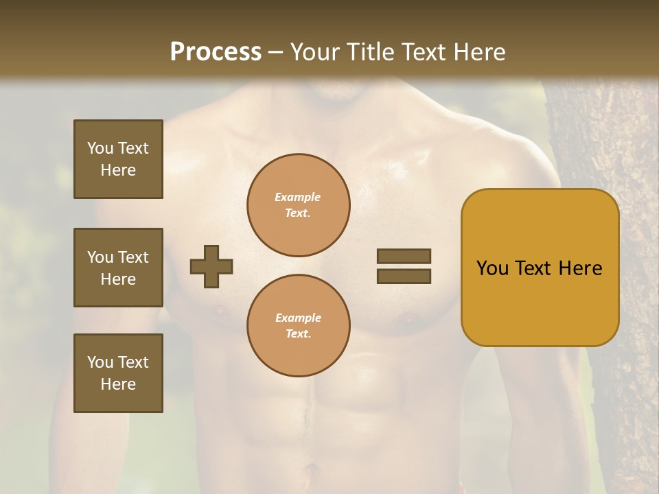 Strong Power Model PowerPoint Template