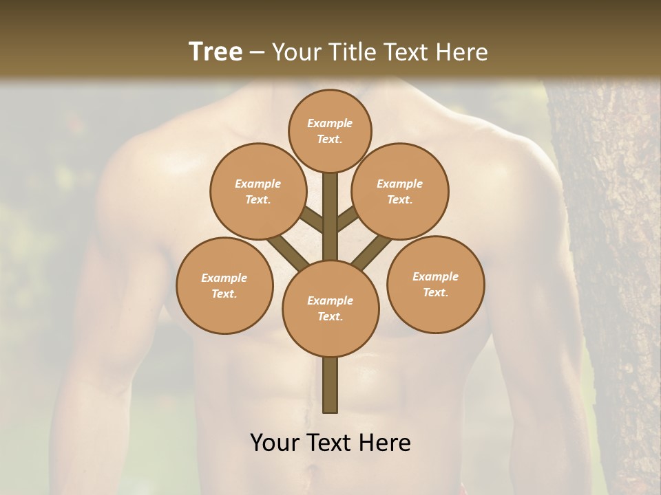 Strong Power Model PowerPoint Template