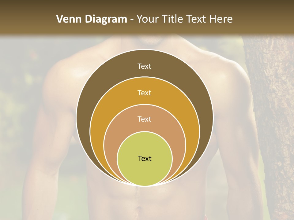 Strong Power Model PowerPoint Template