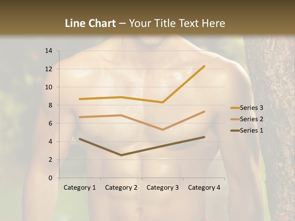 Strong Power Model PowerPoint Template