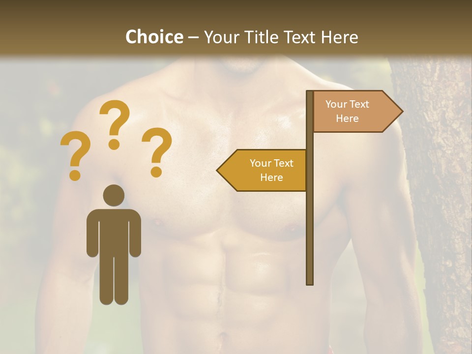 Strong Power Model PowerPoint Template