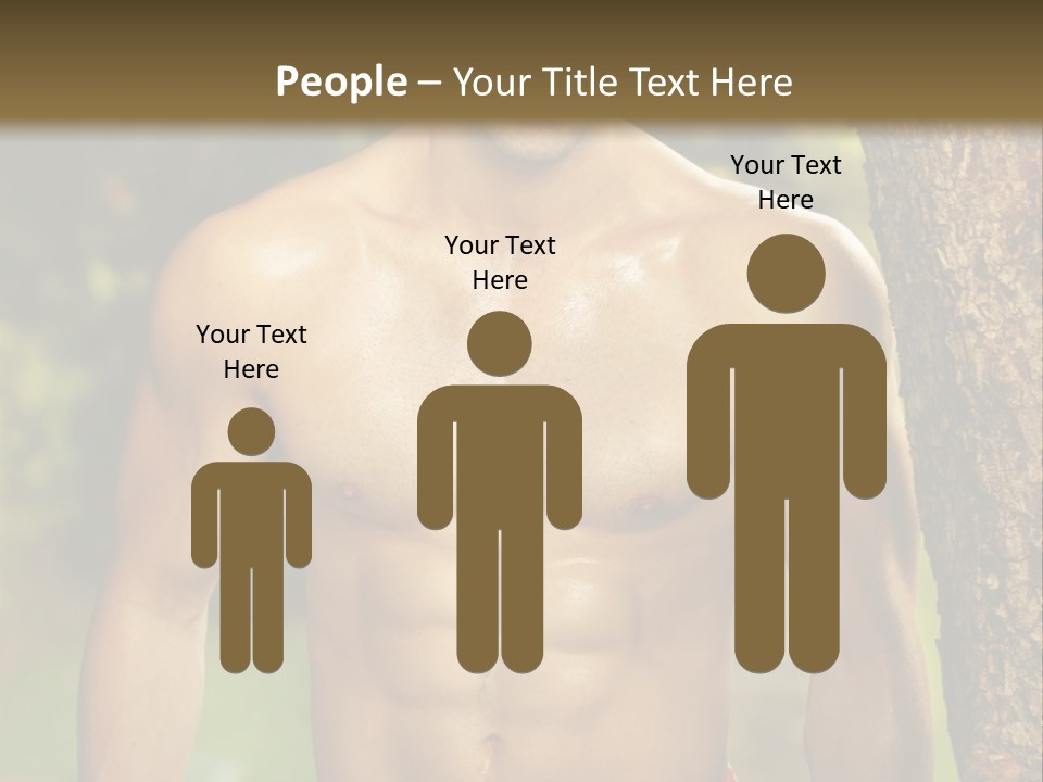 Strong Power Model PowerPoint Template