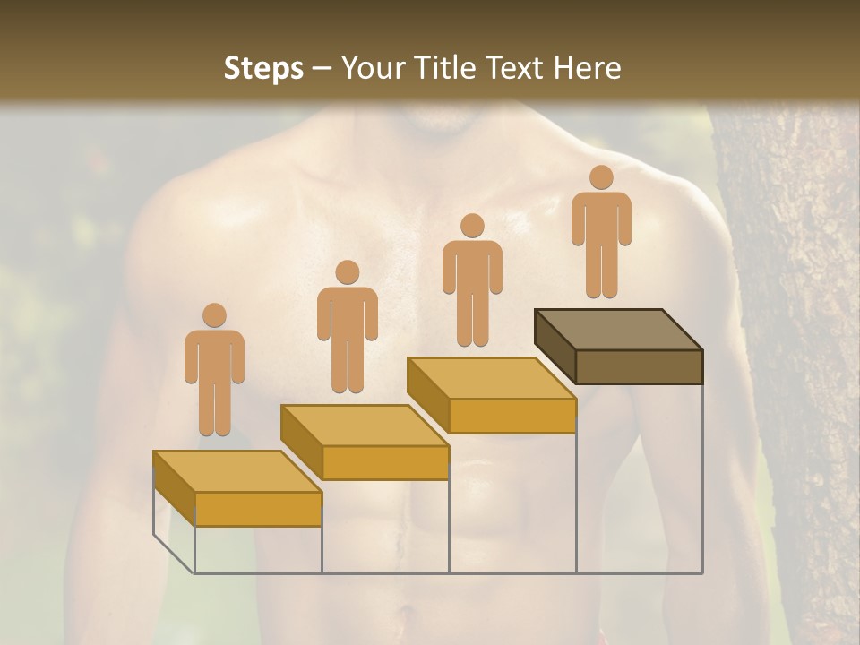 Strong Power Model PowerPoint Template