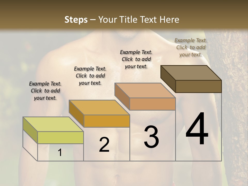 Strong Power Model PowerPoint Template