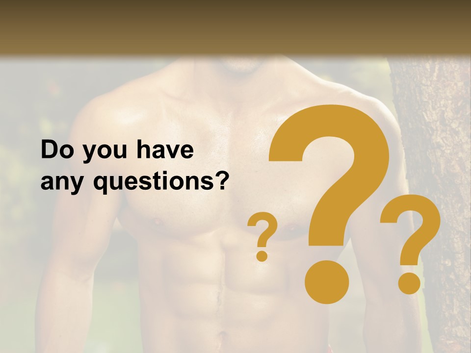 Strong Power Model PowerPoint Template