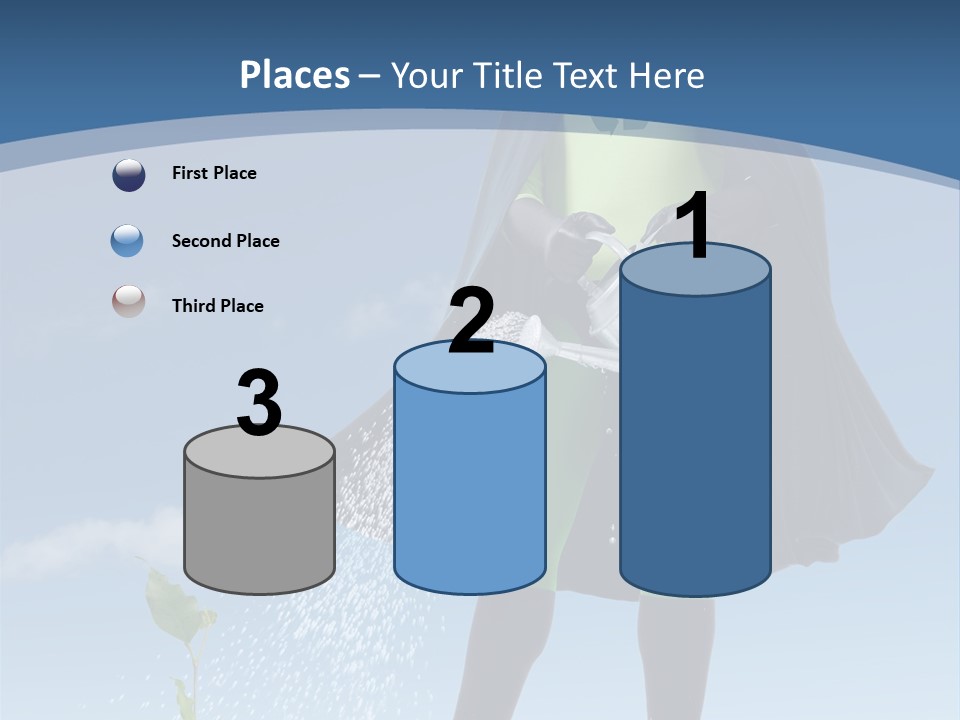 Man Sky Protect PowerPoint Template