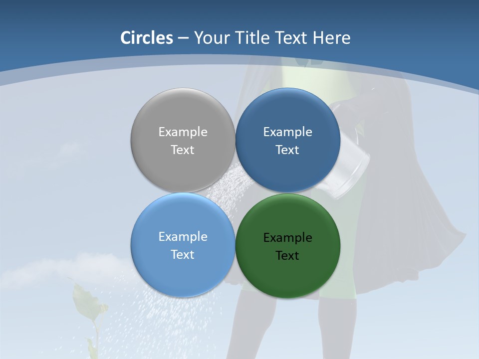 Man Sky Protect PowerPoint Template