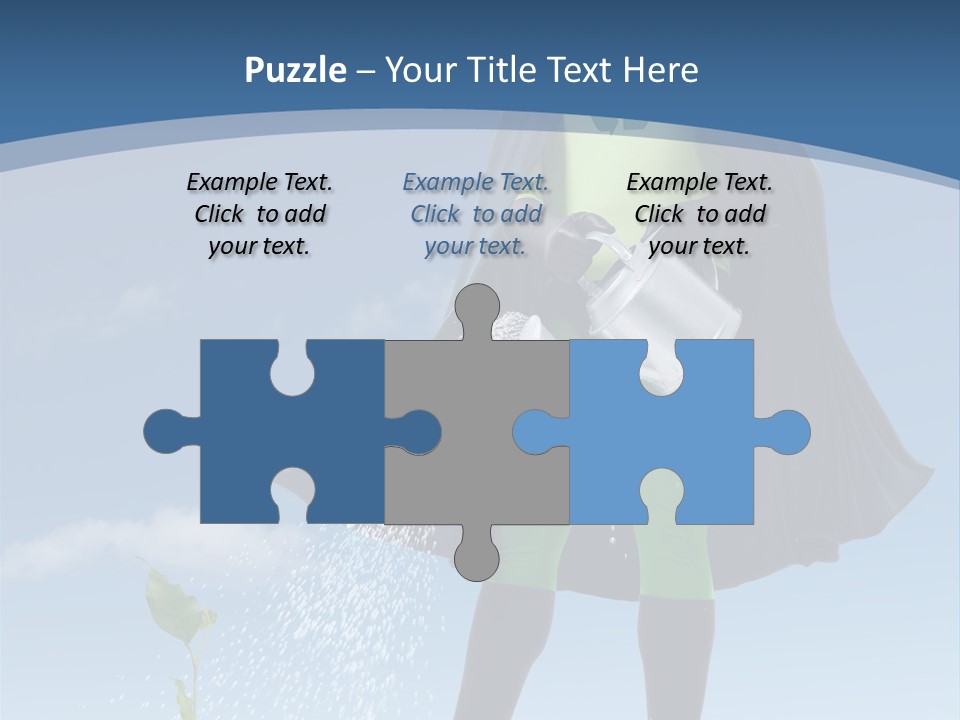 Man Sky Protect PowerPoint Template