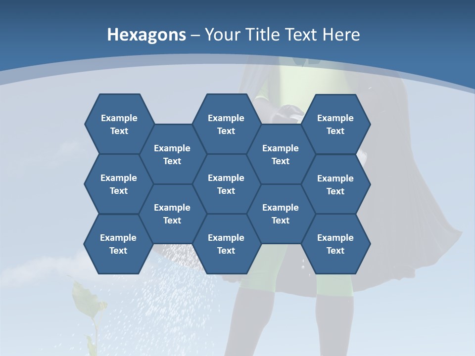 Man Sky Protect PowerPoint Template