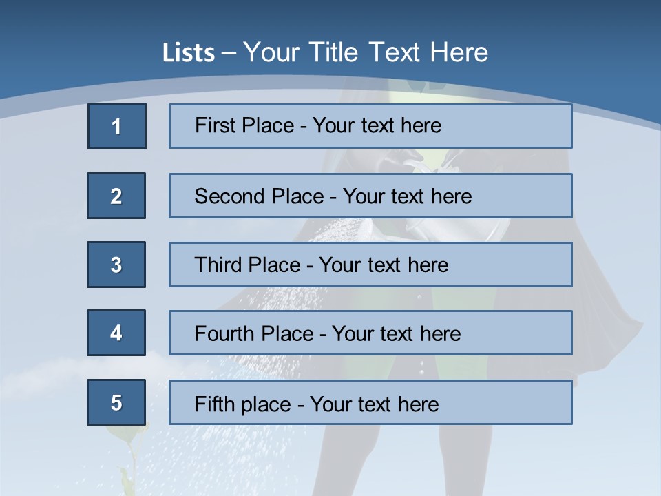 Man Sky Protect PowerPoint Template