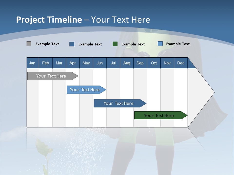Man Sky Protect PowerPoint Template