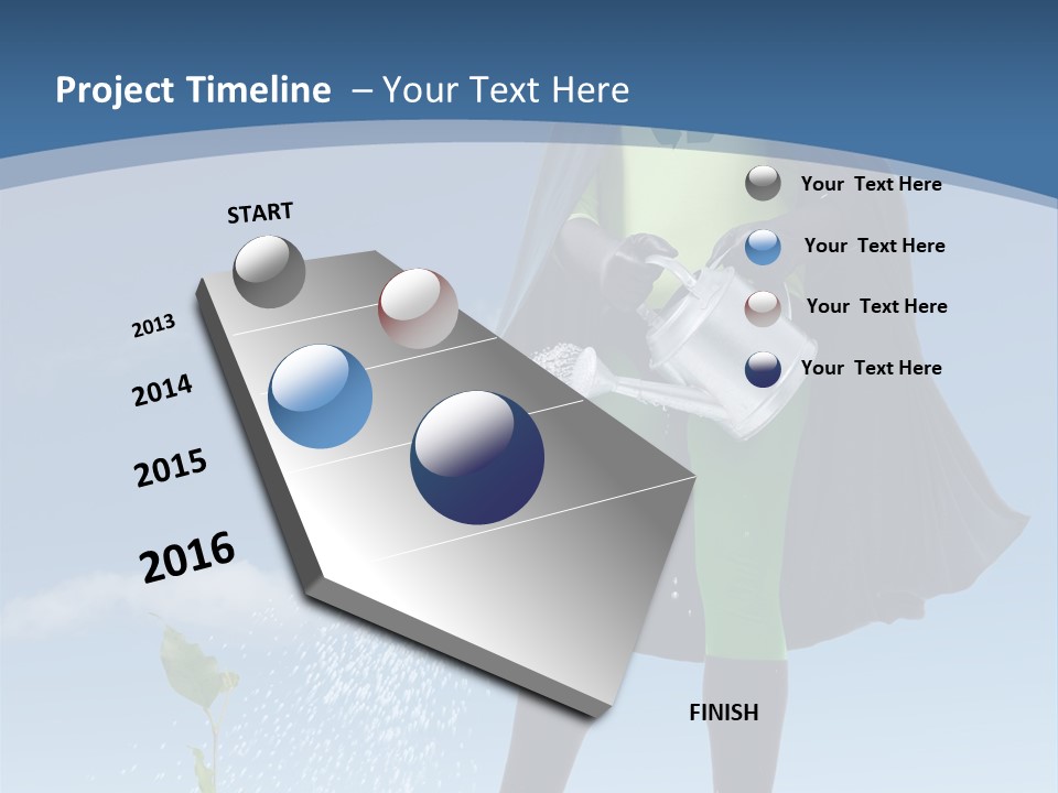Man Sky Protect PowerPoint Template