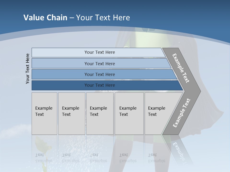 Man Sky Protect PowerPoint Template