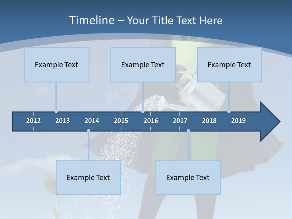 Man Sky Protect PowerPoint Template