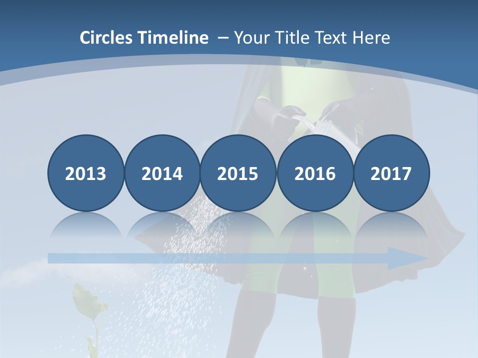 Man Sky Protect PowerPoint Template