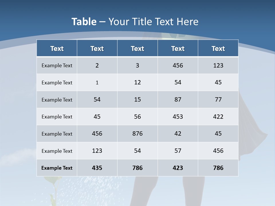 Man Sky Protect PowerPoint Template