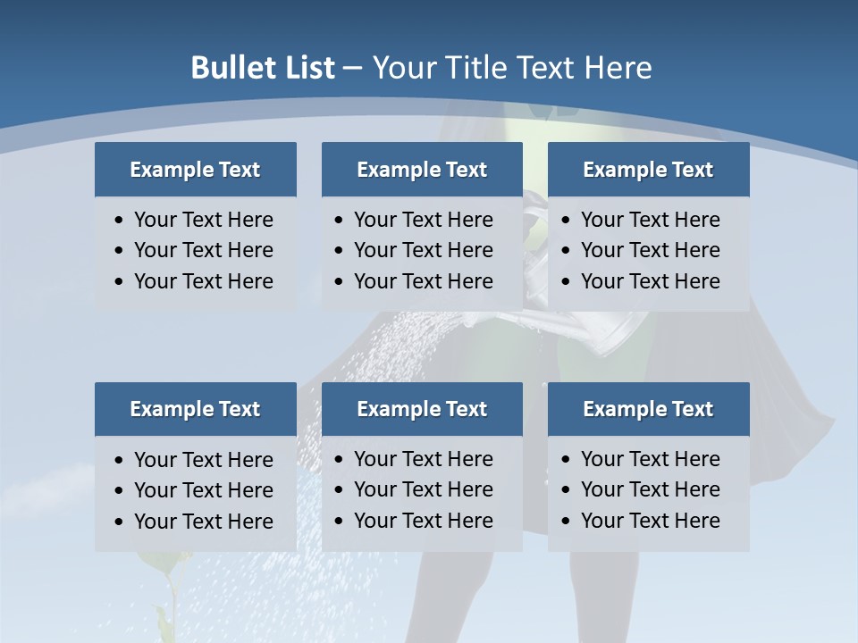 Man Sky Protect PowerPoint Template