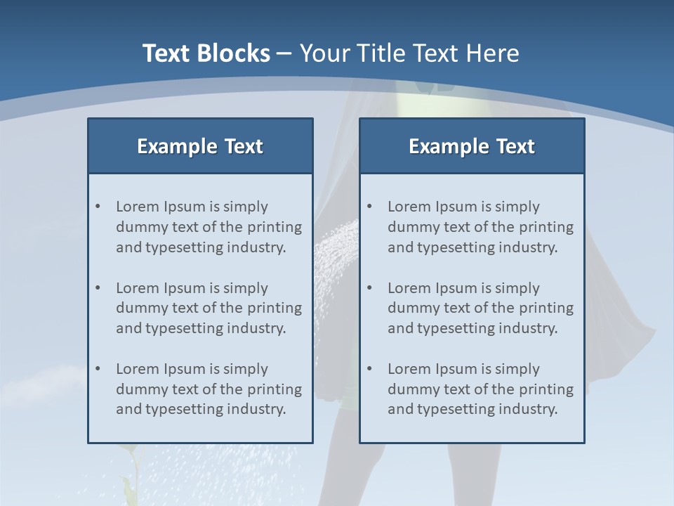 Man Sky Protect PowerPoint Template
