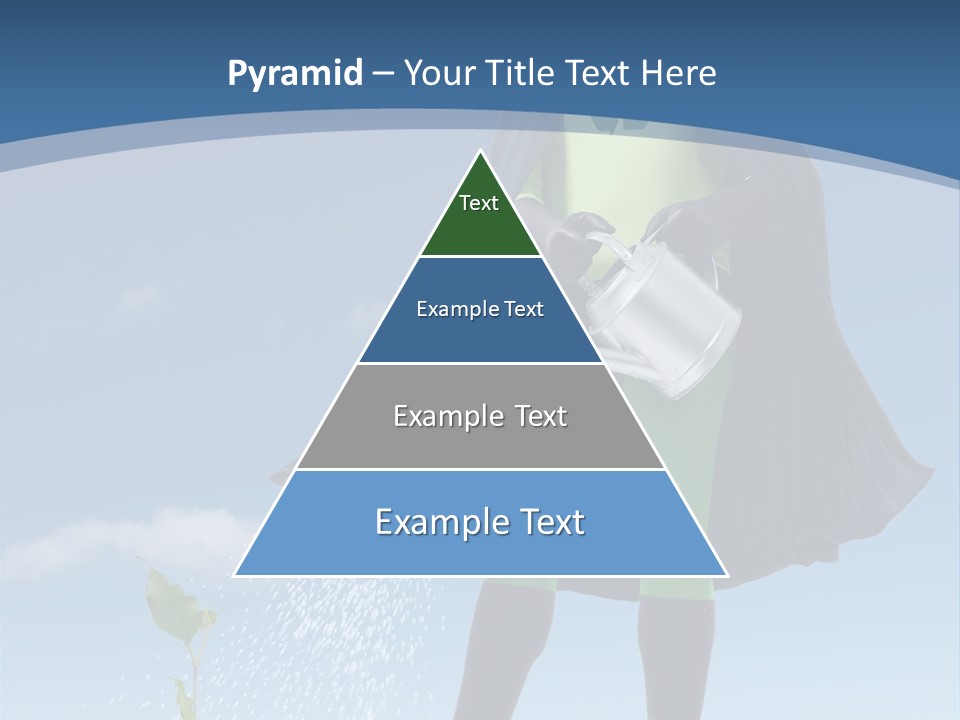 Man Sky Protect PowerPoint Template