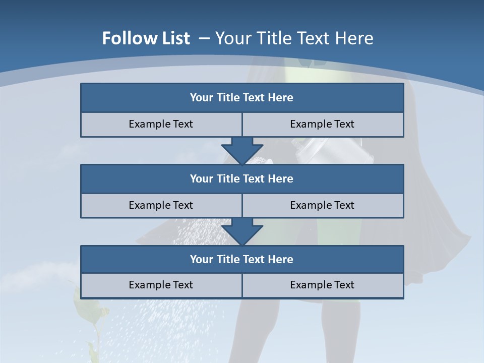 Man Sky Protect PowerPoint Template