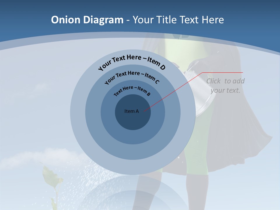 Man Sky Protect PowerPoint Template