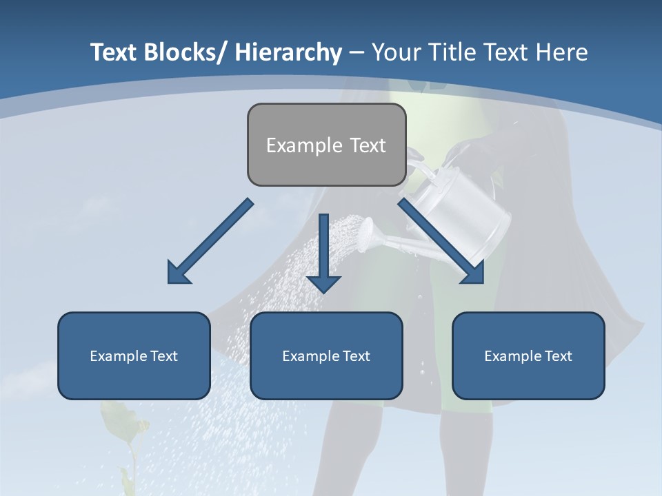 Man Sky Protect PowerPoint Template