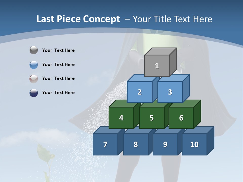 Man Sky Protect PowerPoint Template
