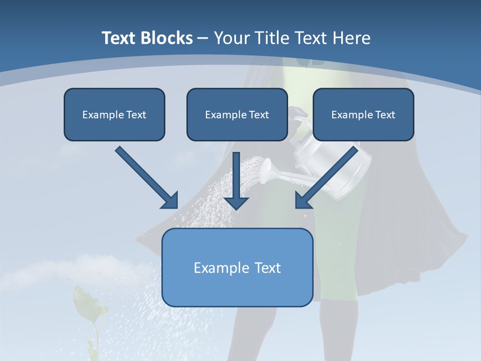 Man Sky Protect PowerPoint Template