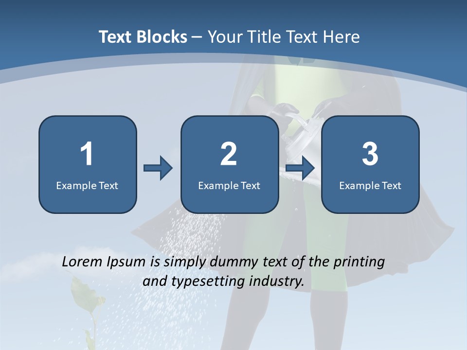 Man Sky Protect PowerPoint Template