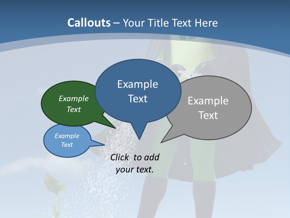 Man Sky Protect PowerPoint Template
