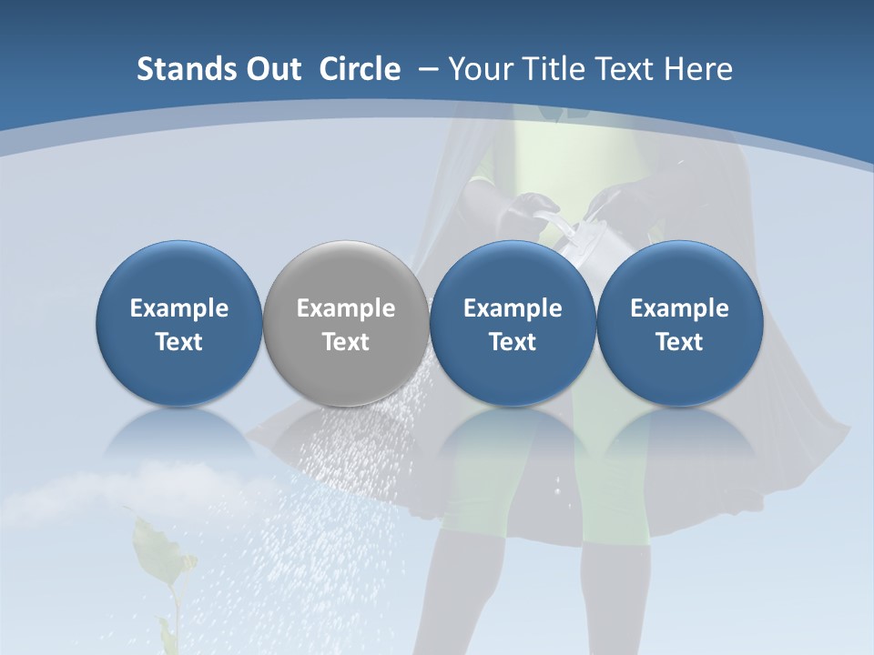 Man Sky Protect PowerPoint Template