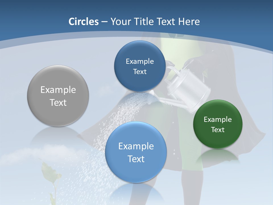 Man Sky Protect PowerPoint Template