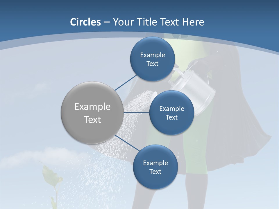 Man Sky Protect PowerPoint Template