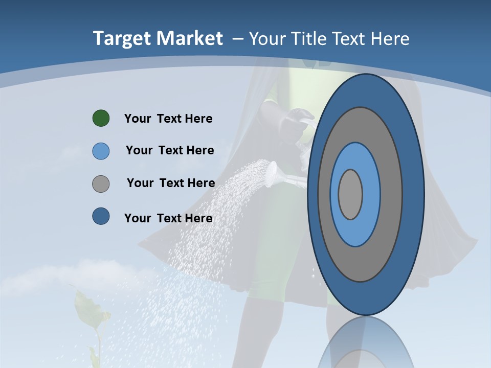 Man Sky Protect PowerPoint Template