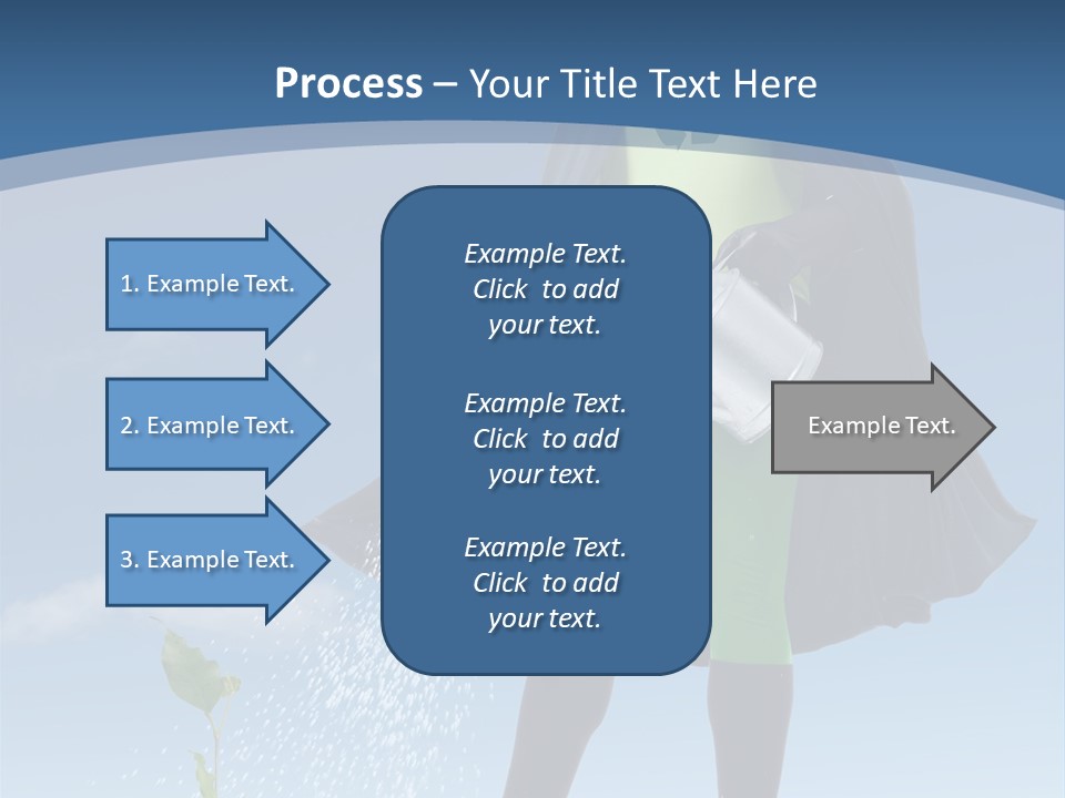 Man Sky Protect PowerPoint Template