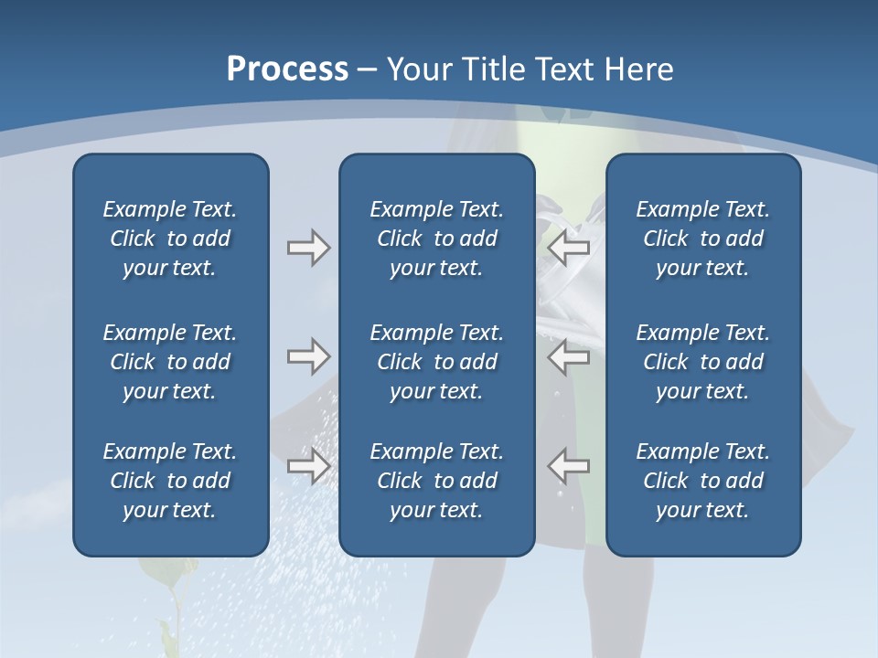 Man Sky Protect PowerPoint Template